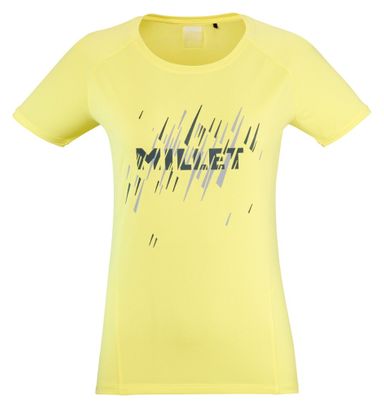 Camiseta Millet Ltk Fast Amarillo Mujer