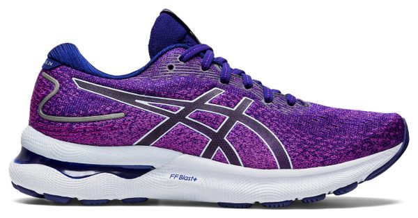 Asics Gel Nimbus 24 Blauw Paars Hardloopschoenen voor dames