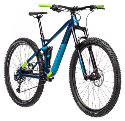Cube Stereo 120 Pro 29 Full Suspension MTB Sram NX/SX Eagle 12S 29''  Blueberry Blue Green 2021