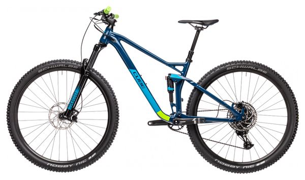 MTB Cube Stereo 120 Pro 29 Full Suspension Sram NX / SX Eagle 12S 29'' Blueberry Blue Green 2021