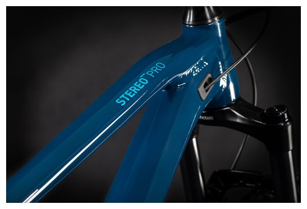 MTB Cube Stereo 120 Pro 29 Full Suspension Sram NX / SX Eagle 12S 29'' Blueberry Blue Green 2021