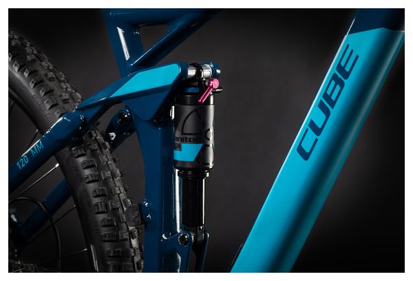 MTB Cube Stereo 120 Pro 29 Full Suspension Sram NX / SX Eagle 12S 29'' Blueberry Blue Green 2021