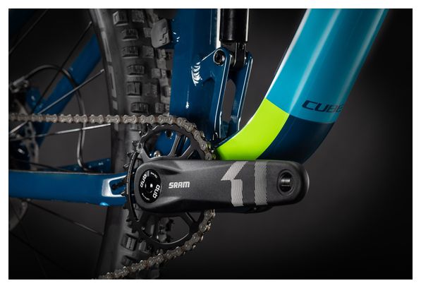MTB Cube Stereo 120 Pro 29 Full Suspension Sram NX / SX Eagle 12S 29'' Blueberry Blue Green 2021