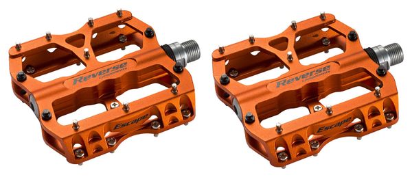 Paar Reverse Escape Orange Flat Pedals