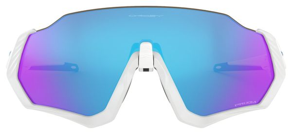 OAKLEY Flight Jacket Sonnenbrille Weiß / Prizm Sapphire