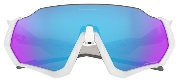 OAKLEY Flight Jacket Sonnenbrille Weiß / Prizm Sapphire