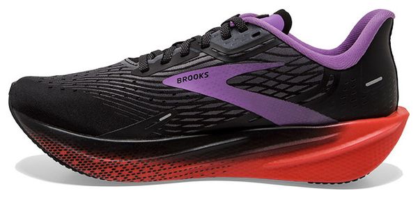 Chaussures de Running Brooks Femme Hyperion Max Noir Violet Rouge