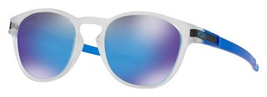 Oakley Latch Crystal Pop Collection Glasses Matte Clear / Prizm Sapphire OO9265-4853