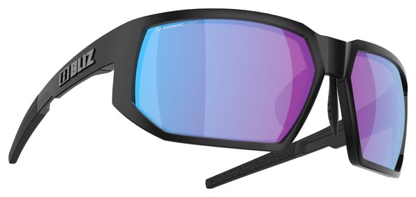 Bliz Arrow Black/Nano Optics Nordic Light Violet lenzen