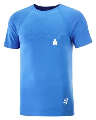 Compressport IronMan Dazzle Blue short-sleeved jersey