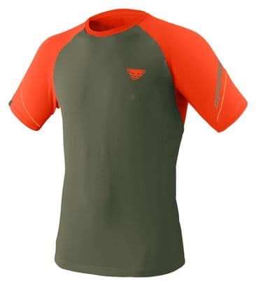 Dynafit Alpine Pro Khaki Orange Herren Kurzarmshirt