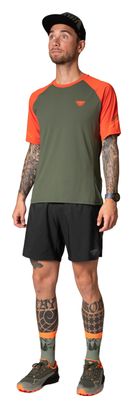 Dynafit Alpine Pro Khaki Orange Men's Short Sleeve Jersey