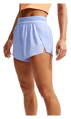 Pantaloncini Nike AeroSwift 3in con spacchi, blu, da donna