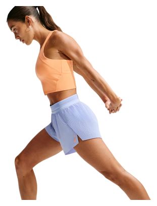 Pantaloncini Nike AeroSwift 3in con spacchi, blu, da donna