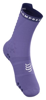 Compressport Pro Racing V4.0 Trail-sokken, paars/blauw