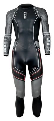 Huub SUB7 Neoprenanzug Schwarz/Grau/Rot für Herren