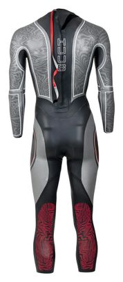 Huub SUB7 Neoprenanzug Schwarz/Grau/Rot für Herren