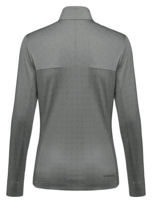 Langarm Trikot Women Gore Wear Everyday Thermo 1/4-Zip Grau