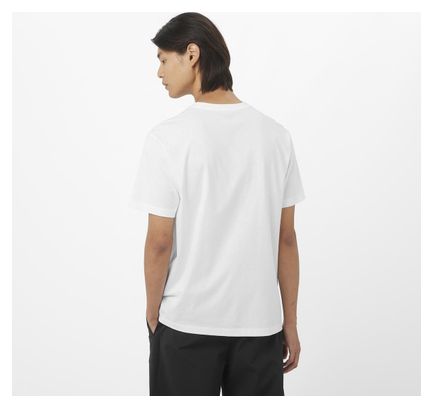 T-shirt manches courtes Salomon Logo Blanc Homme