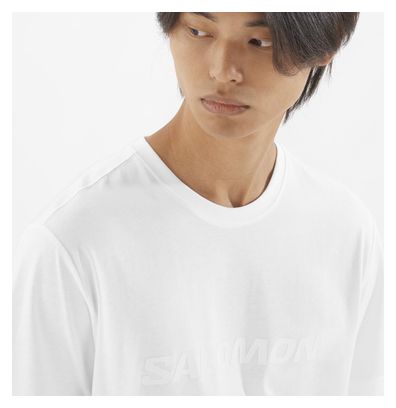 T-shirt manches courtes Salomon Logo Blanc Homme