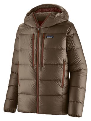Patagonia Fitz Roy Down Hoody Marrone per uomo