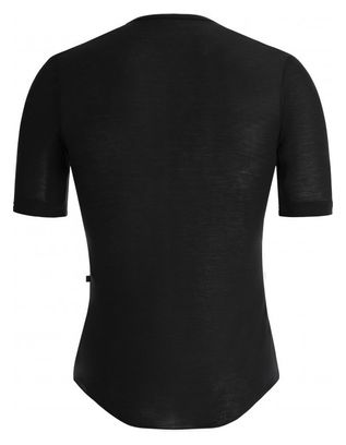 Santini Dry Kurzarm-Unterhemd Schwarz