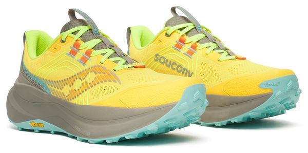 Chaussures Trail Saucony Xodus Ultra 4 Jaune/Gris Homme