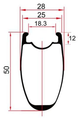 Paire de roues Progress A-Prime Noir | 9x100/9x130 mm | Patins | Campagnolo