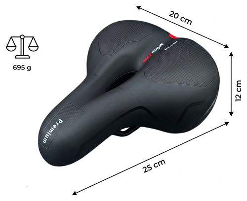 Selle Unisexe Comfort Royal Femmes Hommes Noir