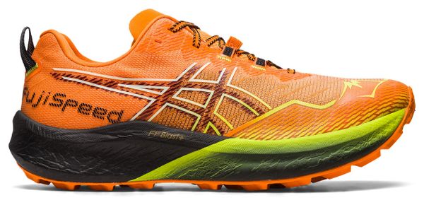 Asics Fujispeed 2 Naranja Negro Zapatillas de Trail para Hombre