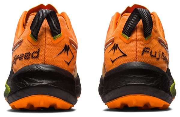 Asics Fujispeed 2 Naranja Negro Zapatillas de Trail para Hombre