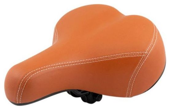 Selle de vélo Marron - Selle Confort Gel Hommes/Femmes