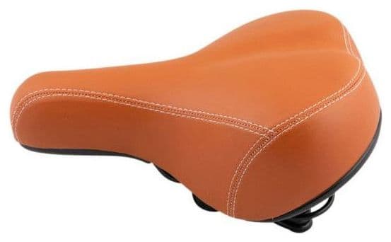 Selle de vélo Marron - Selle Confort Gel Hommes/Femmes