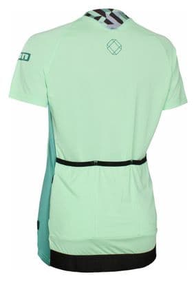 T-Shirt Manches Courtes Femme Demi-Zip ION Traze Vert 
