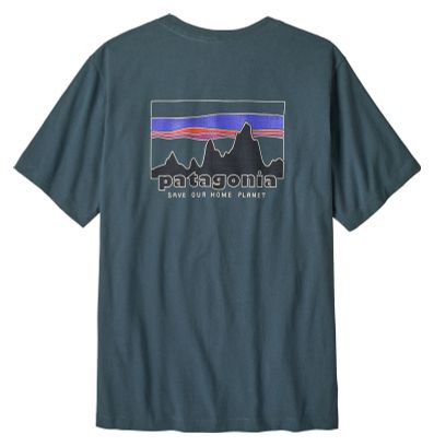 T-Shirt Patagonia 73 Skyline Bleu Homme