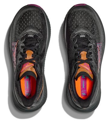 Hoka Mach 6 Hardloopschoenen Zwart/Roze/Oranje Dames