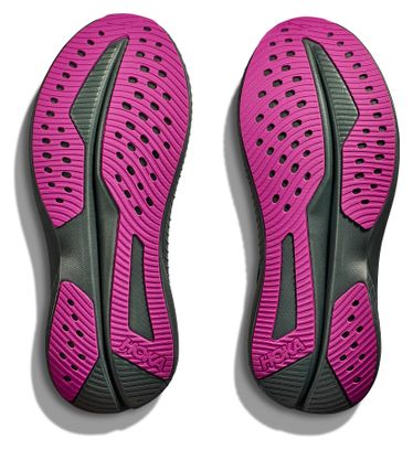 Hoka Mach 6 Running Shoes Black/Pink/Orange Women's