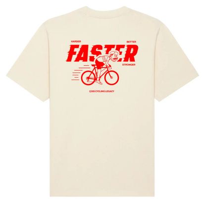 Oversize Unisex T-shirt Çois - Wielrennen is geen spel - Beige