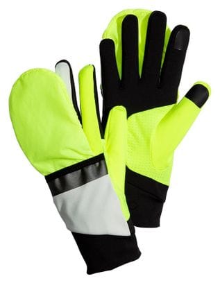 Brooks Running Draft Hybrid Winter Gloves Fluo Yellow / White