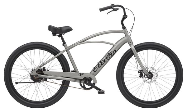 Beach Cruiser Électrique Electra Cruiser Go! Step-Over Single Speed 250 Wh 27.5'' Titanium 2022