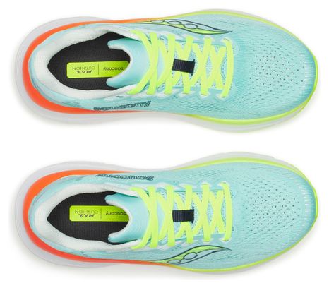 Chaussures Running Saucony Guide 19 Bleu/Jaune/Orange Femme