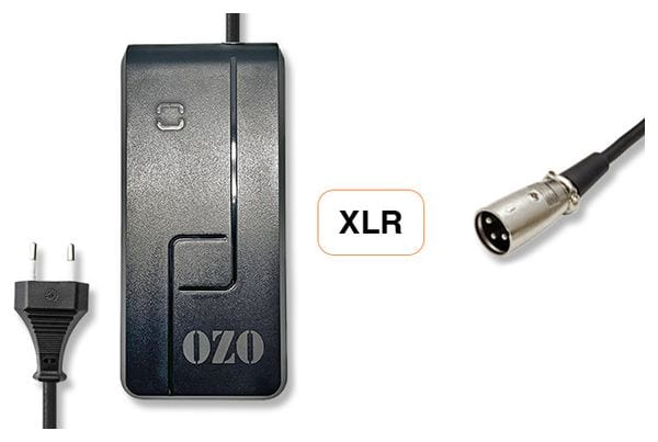 Chargeur 36V 2A pour batterie Lithium  de vélo électrique prise XLR