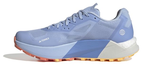 Trailrunning-Schuhe adidas running Terrex Agravic Ultra Blau Orange Women
