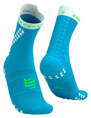 Compressport Pro Racing V4.0 Trail sokken Blauw/Groen