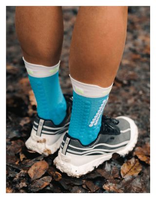 Compressport Pro Racing V4.0 Trail sokken Blauw/Groen