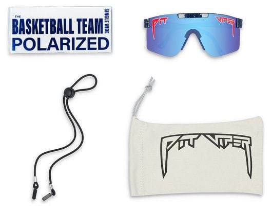Pair of Pit Viper The Basketball Team Single Wide Blue Goggles