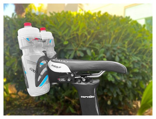 XLAB Turbo Wing System-bidonhouder met Gorilla-bidonhouders in matzwart