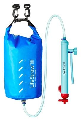 Sac à eau LifeStraw Mission avec filtre à eau-12 litres-Bleu