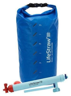 Sac à eau LifeStraw Mission avec filtre à eau-12 litres-Bleu