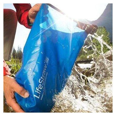 Sac à eau LifeStraw Mission avec filtre à eau-12 litres-Bleu